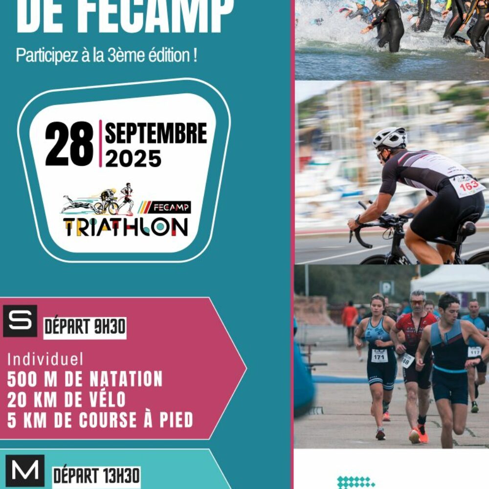 Triathlon de Fécamp : 800 participants accompagnés par les solutions Tropevent
